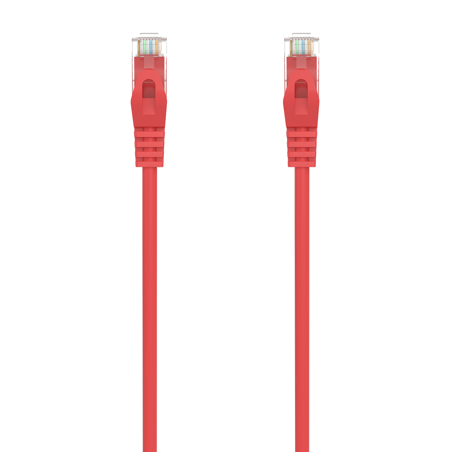 CABLE DE RED LATIGUILLO RJ45 LSZH CAT.6A 500 MHZ UTP AWG24, ROJO, 3.0M - Imagen 1