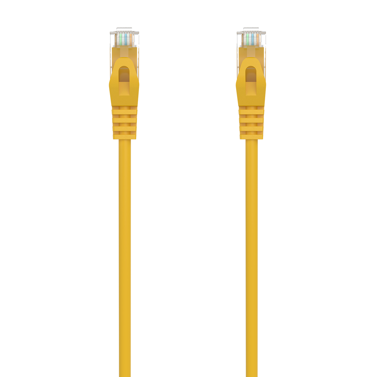 CABLE DE RED LATIGUILLO RJ45 LSZH CAT.6A 500 MHZ UTP AWG24, AMARILLO, 1.0M - Imagen 1