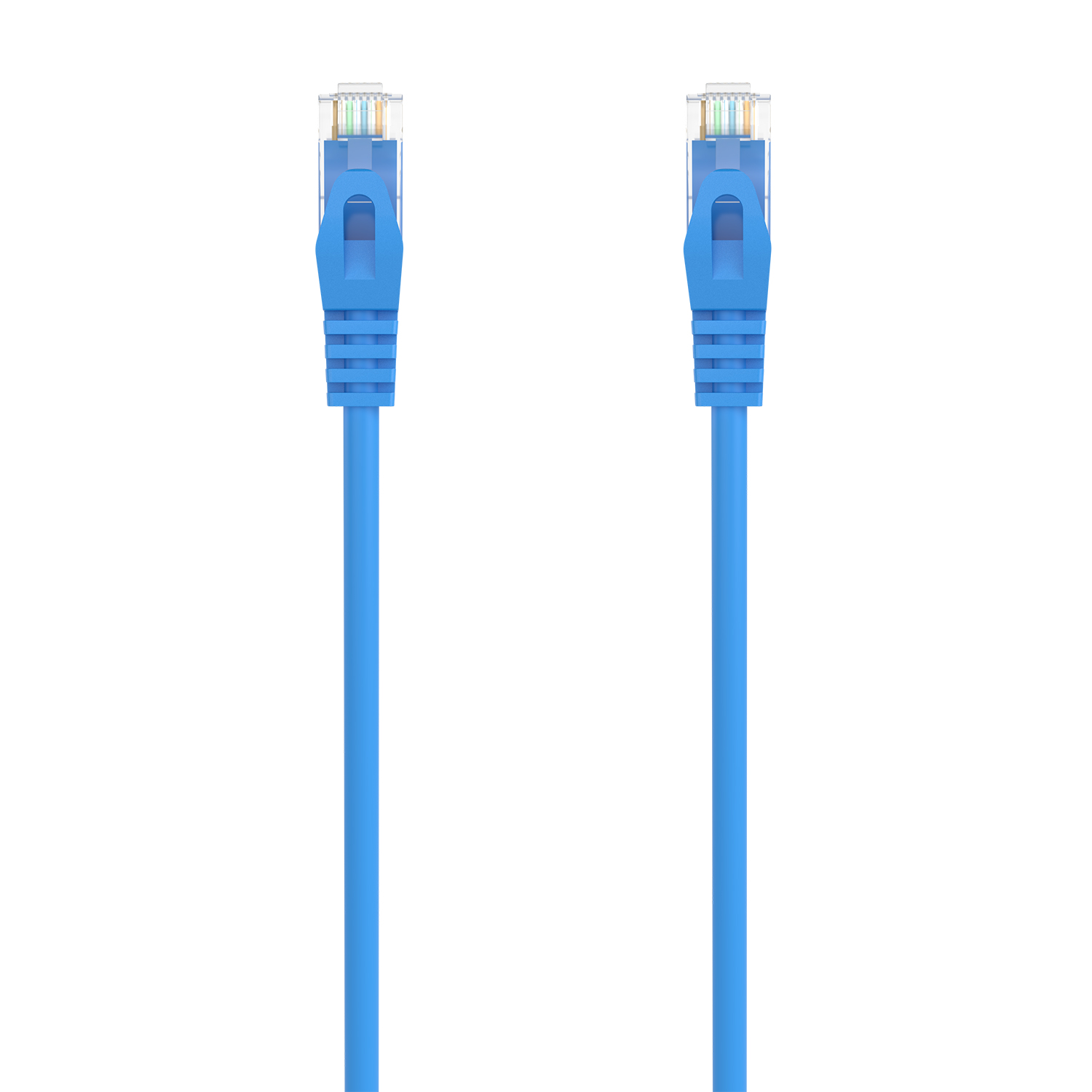 CABLE DE RED LATIGUILLO RJ45 LSZH CAT.6A 500 MHZ UTP AWG24, AZUL, 3.0M - Imagen 1