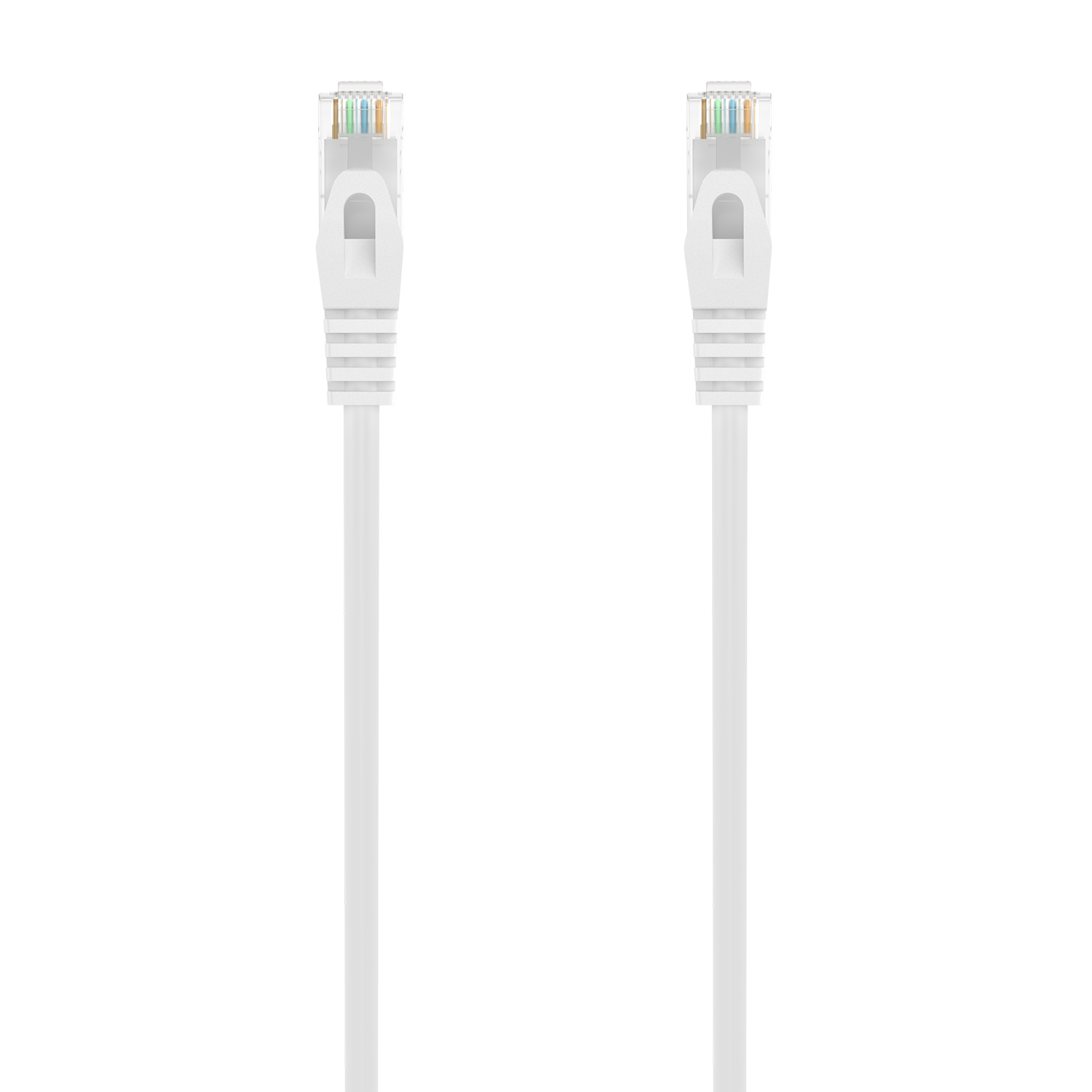 CABLE DE RED LATIGUILLO RJ45 LSZH CAT.6A 500 MHZ UTP AWG24, BLANCO, 3.0M - Imagen 1