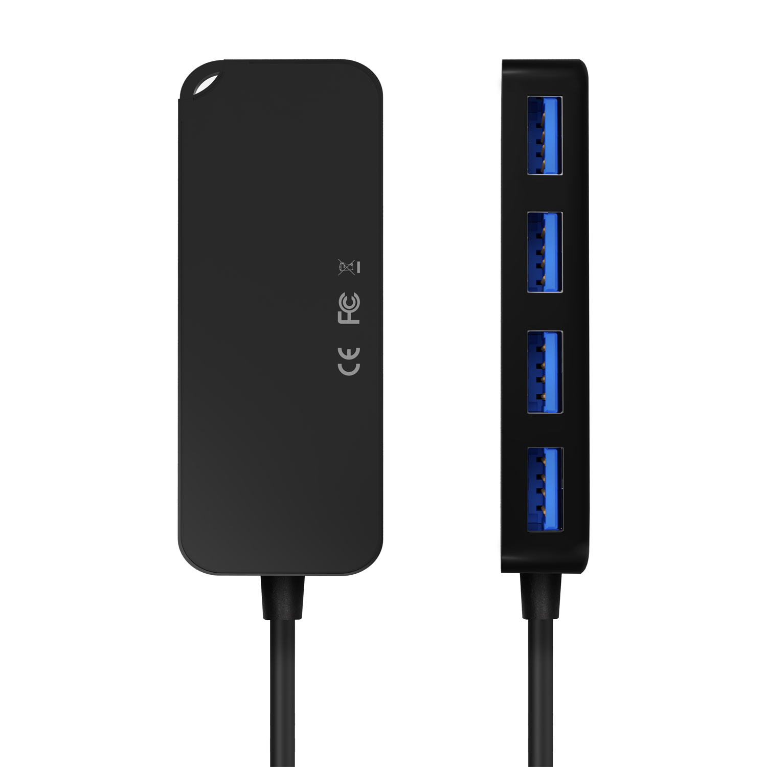 HUB USB 3.1 USB-C, USB-C/M-4xTIPO A/H, NEGRO, 60CM - Imagen 3