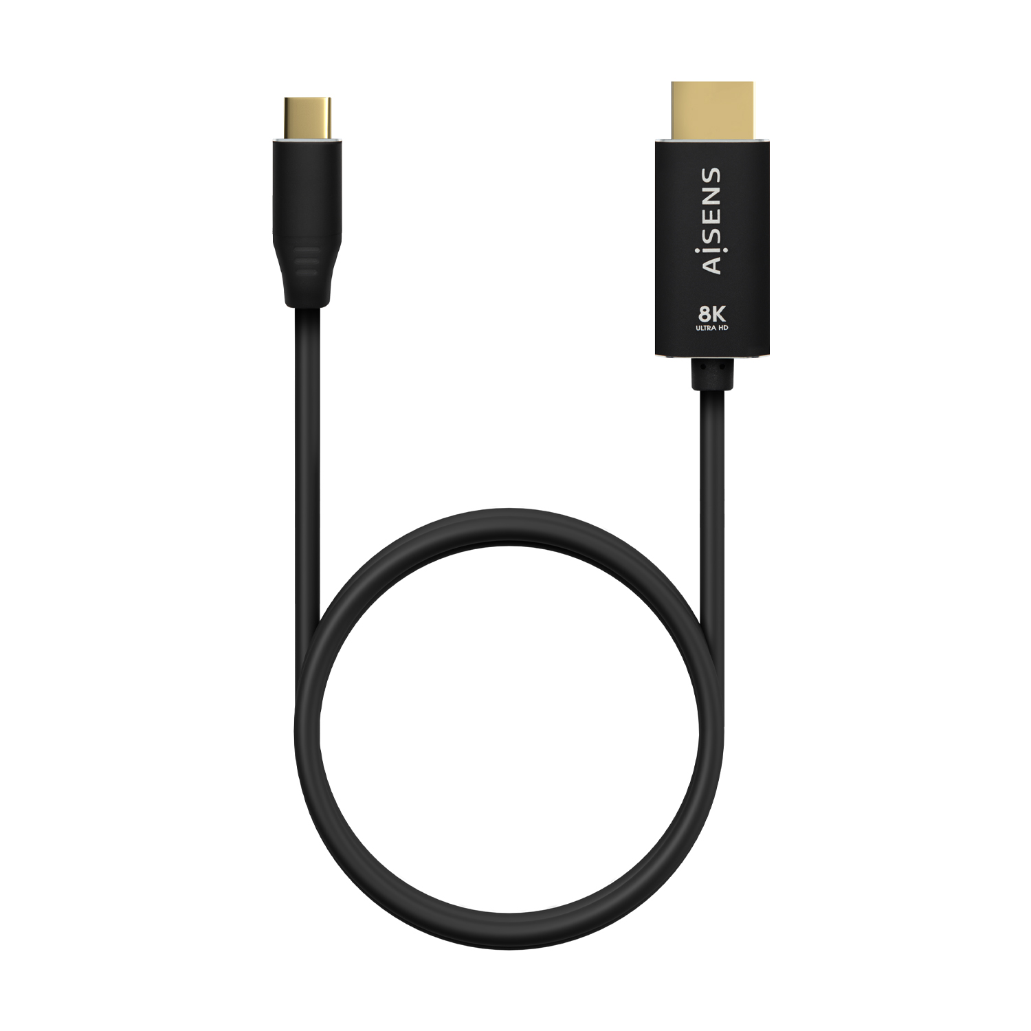 CABLE CONVERSOR ALUMINIO USB-C A HDMI 2.1 8K@60HZ, USB-C/M-HDMI/M, NEGRO, 1.0M - Imagen 3
