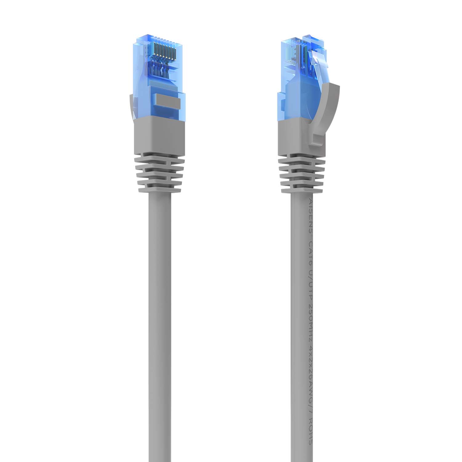 CABLE DE RED LATIGUILLO RJ45 CAT.6 UTP AWG26 CCA, GRIS, 0.75M - Imagen 1