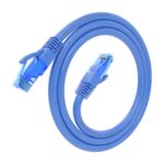 CABLE DE RED LATIGUILLO RJ45 CAT.6 UTP AWG26 CCA, AZUL, 0.5M - Imagen 2