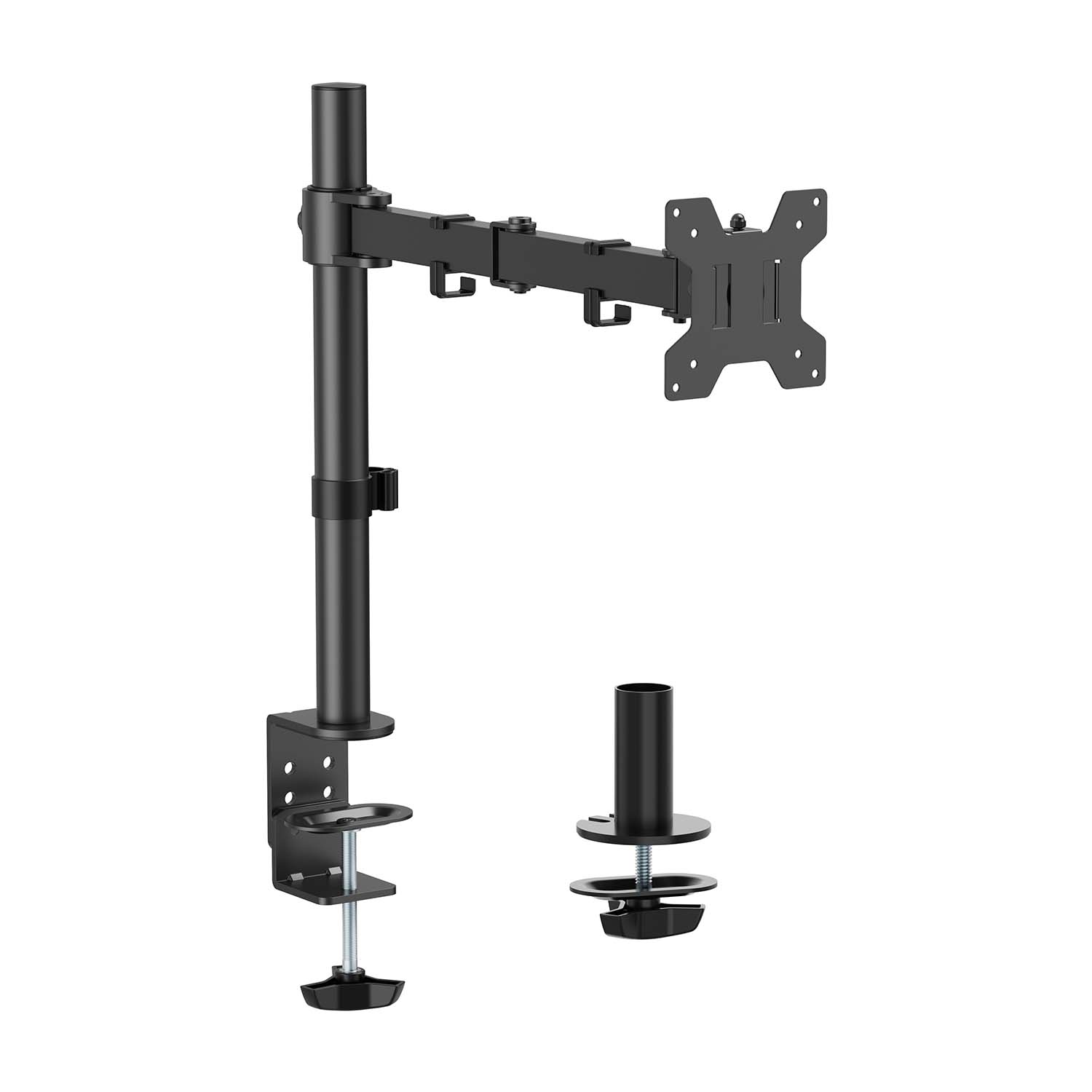 SOPORTE DE MESA ECO GIRATORIO E INCLINABLE PARA MONITOR/TV 10KG (3 PIVOTES, 1 BRAZO) DE 17-32, NEGRO - Imagen 1