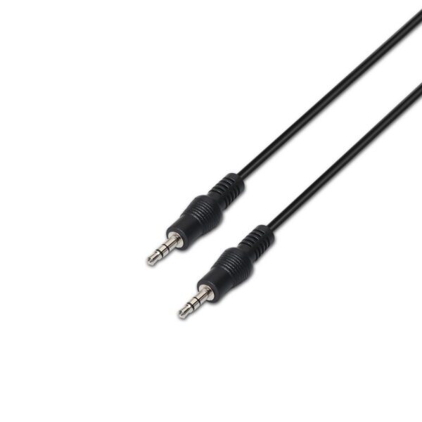 CABLE AUDIO ESTÉREO, JACK 3.5/M-JACK 3.5/M, NEGRO, 3.0M