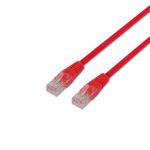 CABLE DE RED LATIGUILLO RJ45 CAT.6 UTP AWG24, ROJO, 1.0M