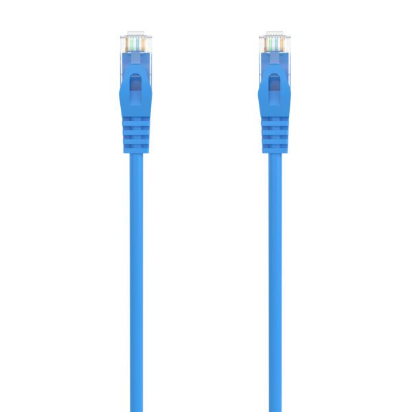 CABO DE LIGAÇÃO DE REDE RJ45 LSZH CAT.6A 500 MHZ UTP AWG24, AZUL, 1,0 M