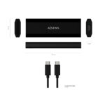 CAJA EXTERNA M.2 (NGFF) ASM2-017B SATA/NVME A USB3.1 GEN2, NEGRA - Imagen 3