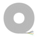 CABLE DE RED RJ45 CAT.6 UTP RIGIDO AWG23 CCA (ALEACION), GRIS, 305M