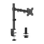 SOPORTE DE MESA ECO GIRATORIO E INCLINABLE PARA MONITOR/TV 10KG (3 PIVOTES, 1 BRAZO) DE 17-32, NEGRO