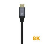 CABLE HDMI V2.1 ULTRA ALTA VELOCIDAD / HEC 8K@60HZ 48GBPS, A/M-A/M, GRIS/NEGRO, 1.5M - Imagen 2