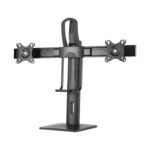 SOPORTE DE MESA PRO CONTRAPESO GIRATORIO E INCLINABLE PARA 2 MONITORES 6KG DE 17-27, NEGRO - Imagen 2