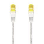 CABLE DE RED LATIGUILLO RJ45 LSZH CAT.7 600 MHZ S/FTP PIMF AWG26, BLANCO, 2.0M - Imagen 2