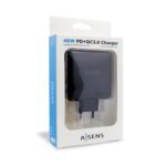 CARGADOR 48W, 1xUSB-C PD3.0 30W, 1xUSB-A QC3.0 18W, NEGRO - Imagen 3