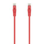 CABLE DE RED LATIGUILLO RJ45 LSZH CAT.6A 500 MHZ UTP AWG24, ROJO, 0.5M