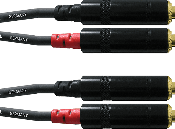 Cable de audio jack doble mono 1,5 m