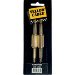 Adaptador de ¼ macho construído en metal. Jack / Jack