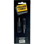 Adaptador de jack macho mono de 3.5 mm a jack hembra mono de 6.5 mm