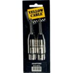 Adaptador de jack macho mono de 6.35 mm a XLR hembra