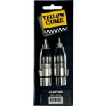 Adaptador de RCA macho a 2 XLR hembra