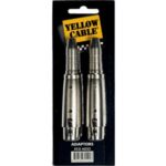 Adaptador de 1/4? Stereo hembra a 2 XLR hembra