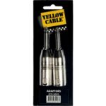 Adaptador de 1/4? Mono macho a 2 XLR macho