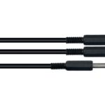 Adaptador de 2 entradas de 1/4? mono hembra a 1/4? Stereo macho