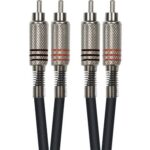 Cable de 1 metro de largo. 2 RCA macho a 2 RCA macho