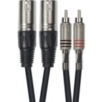 Cable de 3 metros de longitud. 2 XLR macho a 2 RCA macho
