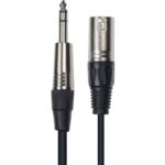 Cable de 1 metro de largo. Jack stereo macho a XLR macho