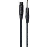 Cable de 1 metro de largo. Jack mono macho a XLR hembra