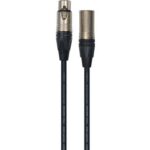 Cable de 6 metros de largo. Ideal para micrófonos. Conectores Neutrik. XLR macho a XLR hembra