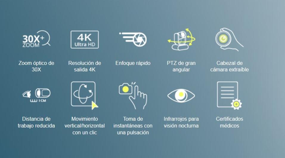 AVER CAMARA MEDICAL MD330UI 4K, 30X, PTZ CABEZAL DESMONTABLE, LUZ IR Y CABLE REEMPLAZO - Imagen 4