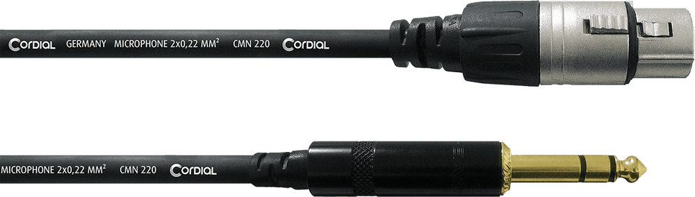 Cable de audio estéreo XLR hembra/jack estéreo 3 m - Imagen 3