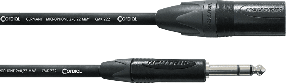 Cable de audio jack estéreo/XLR macho de 2,5 m - Imagen 3