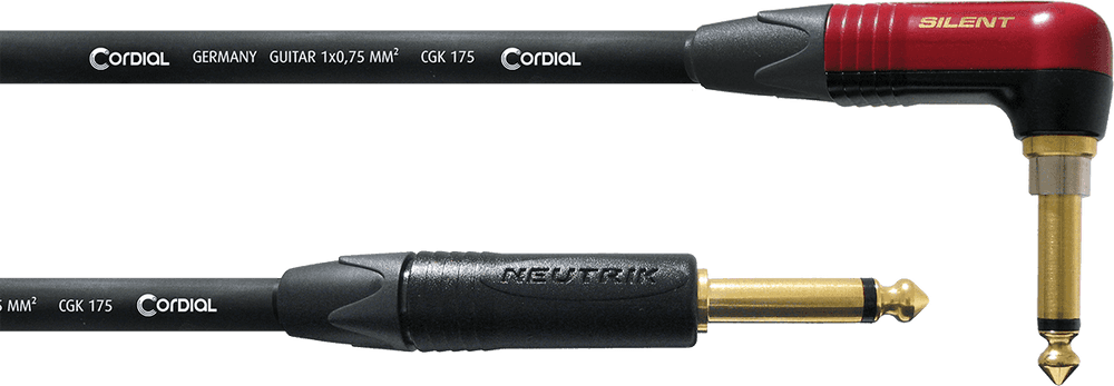 Cable de guitarra jack recto/angulado SILENT 6 m - Imagen 3