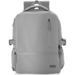 Mochila  ASBG-BP087-GR para Portátiles hasta 15.6"/ Impermeable/ Gris