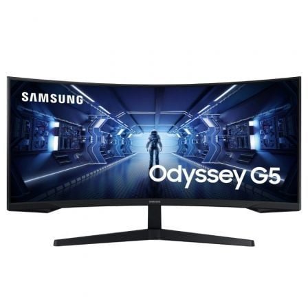 Monitor Gaming Ultrapanorámico Curvo Samsung Odyssey G5 LC34G55TWWP 34"/ UWQHD/ 1ms/ 165Hz/ VA/ Negro - Imagen 1