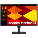 Monitor Profesional Samsung Essential Monitor S4 S40GD S24D402GAU/ 24"/ Full HD/ Regulable en altura/ Negro