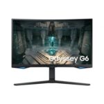 Smart Monitor Gaming Curvo Samsung Odyssey G6 S27BG650EU 27"/ QHD/ 1ms/ 240Hz/ VA/ Multimedia/ Regulable en altura/ Smart TV/ Negro