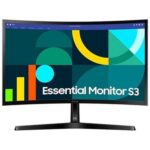 Monitor Curvo Samsung Essential Monitor S3 S27D366GAU/ 27"/ Full HD/ Negro