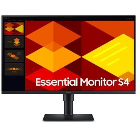 Monitor Profesional Samsung Essential Monitor S4 S27D402GAU 27"/ Full HD/ Regulable en altura/ Negro - Imagen 1