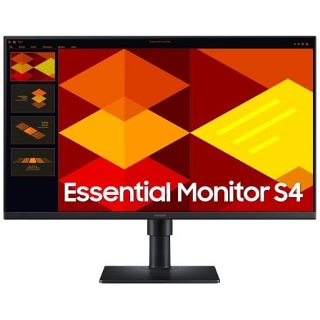 Monitor Profesional Samsung Essential Monitor S4 S27D406GAU/ 27"/ Full HD/ Multimedia/ Regulable en altura/ Negro - Imagen 1
