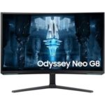 Monitor Gaming Curvo Samsung Odyssey Neo G8 S32BG850NP 32"/ 4K/ 1ms/ 240Hz/ VA/ Regulable en altura/ Negro y Blanco