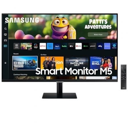 Smart Monitor Samsung M5 S32DM500EU 32"/ Full HD/ Multimedia/ Smart TV/ Negro - Imagen 1