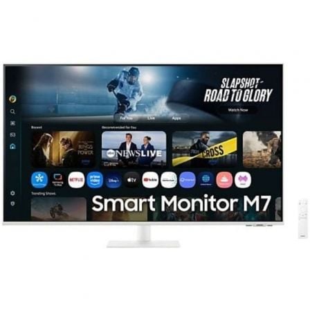 Smart Monitor Samsung M7 S32FM701UU 32"/ 4K/ Multimedia/ Smart TV/ Blanco - Imagen 1