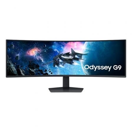 Monitor Gaming Ultrapanorámico Curvo Samsung Odyssey G9 S49CG954EU 49"/ Dual QHD/ 1ms/ 240Hz/ VA/ Regulable en altura/ Negro - Imagen 1