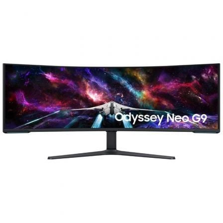 Monitor Gaming Ultrapanorámico Curvo Samsung Odyssey Neo G9 S57CG952NU 57"/ Dual UHD/ 1ms/ 240Hz/ VA/ Regulable en altura/ Blanco - Imagen 1