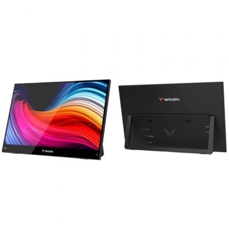 Monitor Portátil Táctil Verbatim Touch Light 14"/ Full HD/ Multimedia/ Negro - Imagen 1